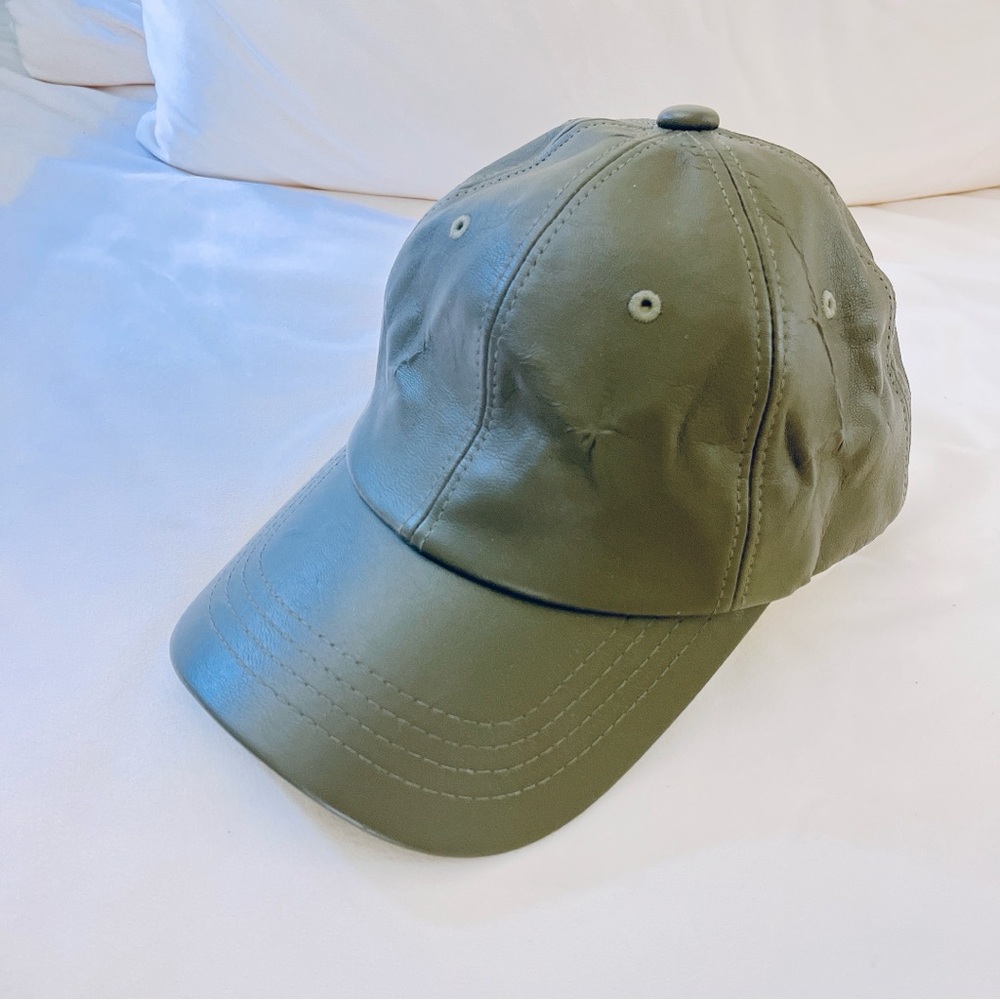 Millitage Leather Baseball Cap – Excellent Condition - Made in Korea